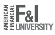 AMERICAN FINANCIAL F&I UNIVERSITY