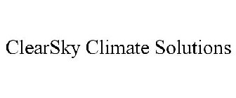 CLEARSKY CLIMATE SOLUTIONS