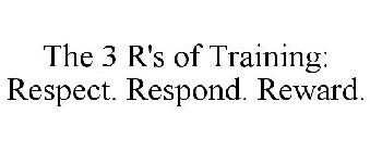 THE 3 R'S OF TRAINING: RESPECT. RESPOND. REWARD.