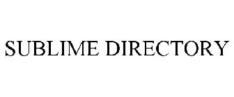 SUBLIME DIRECTORY