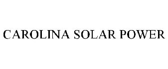 CAROLINA SOLAR POWER