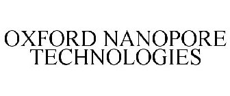 OXFORD NANOPORE TECHNOLOGIES