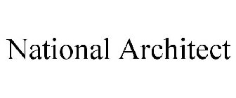 NATIONAL ARCHITECT