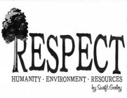 RESPECT HUMANITY-ENVIRONMENT-RESOURCES BY SWIFT GALEY