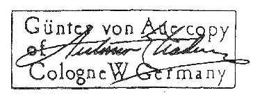 GUNTER VON AUE COPY OF ANTONIO STRADIVARIUS COLOGNE W. GERMANY