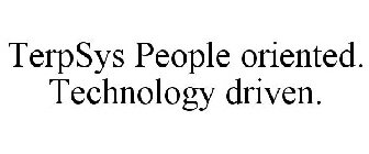 TERPSYS PEOPLE ORIENTED. TECHNOLOGY DRIVEN.