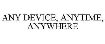 ANY DEVICE, ANYTIME, ANYWHERE