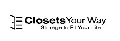 CLOSETS YOUR WAY STORAGE TO FIT YOUR LIFE