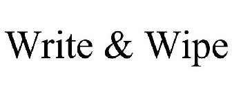 WRITE & WIPE