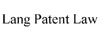 LANG PATENT LAW