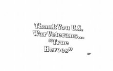 THANK YOU U.S. WAR VETERANS... 