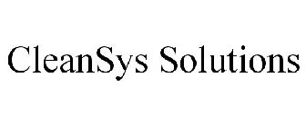 CLEANSYS SOLUTIONS