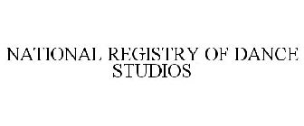 NATIONAL REGISTRY OF DANCE STUDIOS
