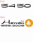 54 50 HAWAII 1959-2009