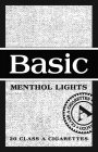 BASIC MENTHOL LIGHTS 20 CLASS A CIGARETTES A CLASS A CIGARETTES ACCO