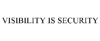 VISIBILITY IS SECURITY