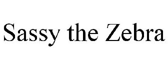 SASSY THE ZEBRA