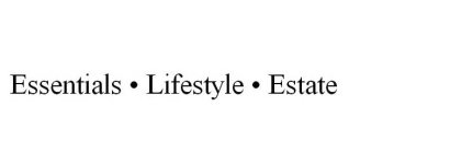 ESSENTIALS · LIFESTYLE · ESTATE