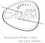 CHI AM BECAUSE YOUR FITNESS IS MORE THAN JUST A WORKOUT...