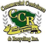 JACKSON'S COMMERCIAL CONTAINERS & RECYCLING INC. CCR METAL DISMANTLING & REMOVAL CO.