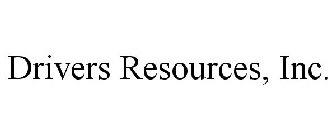 DRIVERS RESOURCES, INC.