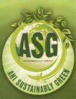 ASG ENVIRONMENTALLY FRIENDLY AHI SUSTAINABLY GREEN