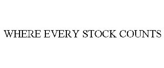 WHERE EVERY STOCK COUNTS