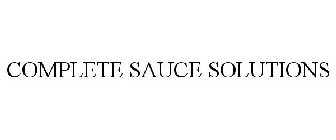 COMPLETE SAUCE SOLUTIONS