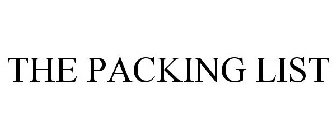 THE PACKING LIST