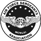 AIR FORCE SERGEANTS ASSOCIATION AFSA MCMLXI