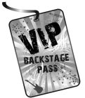 ALL ACCESS VIP BACKSTAGE PASS