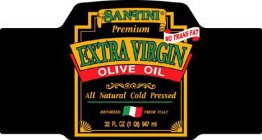 SANTINI PREMIUM EXTRA VIRGIN OLIVE OIL ALL NATURAL COLD PRESSED IMPORTED FROM ITALY NO TRANS FAT