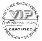 VIRTUAL INFRASTRUCTURE PROFESSIONAL VIP VIRTUALIZATION COUNCIL VENDOR INDEPENDENT CERTIFICATION CERTIFIED THE VIRTUALIZATION COUNCIL