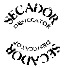 SECADOR DESICCATOR SECADOR DESICCATOR