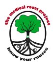 THE MEDICAL ROOTS PROJECT KNOW YOUR ROUTES