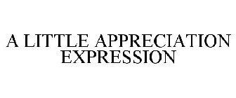 A LITTLE APPRECIATION EXPRESSION