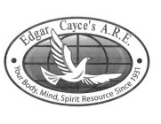 EDGAR CAYCE'S A.R.E. YOUR BODY, MIND, SPIRIT RESOURCE SINCE 1931