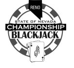 RENO STATE OF NEVADA CHAMPIONSHIP BLACKJACK GSR