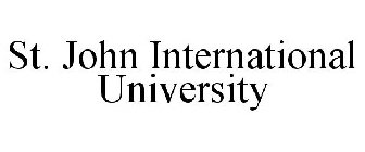ST. JOHN INTERNATIONAL UNIVERSITY