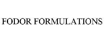 FODOR FORMULATIONS