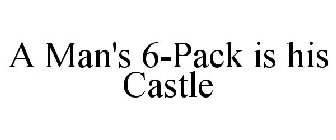 A MAN'S 6-PACK IS HIS CASTLE