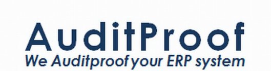 AUDITPROOF WE AUDITPROOF YOUR ERP SYSTEM