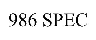 986 SPEC
