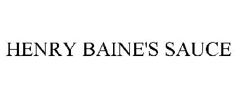HENRY BAINE'S SAUCE