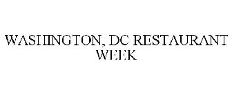 WASHINGTON, DC RESTAURANT WEEK