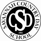 SAVANNAH COUNTRY DAY SCHOOL CSD 1905