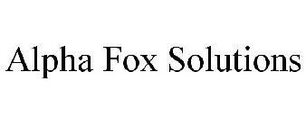 ALPHA FOX SOLUTIONS