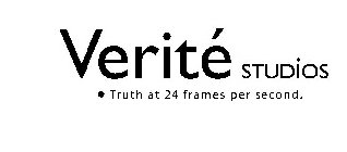 VERITÉ STUDIOS · TRUTH AT 24 FRAMES PER SECOND.