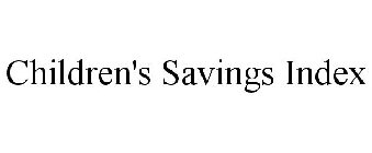 CHILDREN'S SAVINGS INDEX