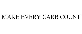 MAKE EVERY CARB COUNT